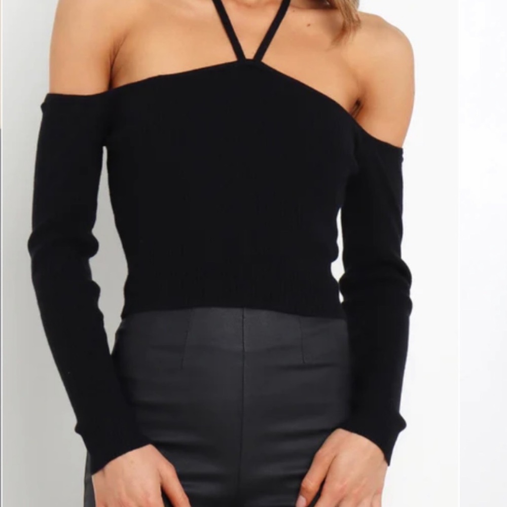 Petal & Pup Black Halter Neck Top